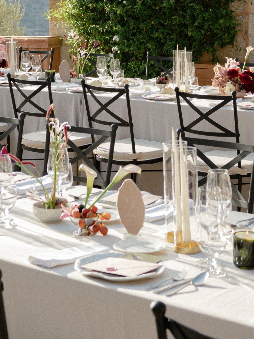 Rose Velvet Table Numbers #1-3